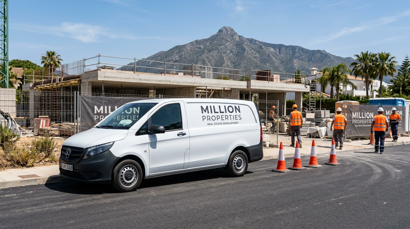 Million Properties branded vehicle